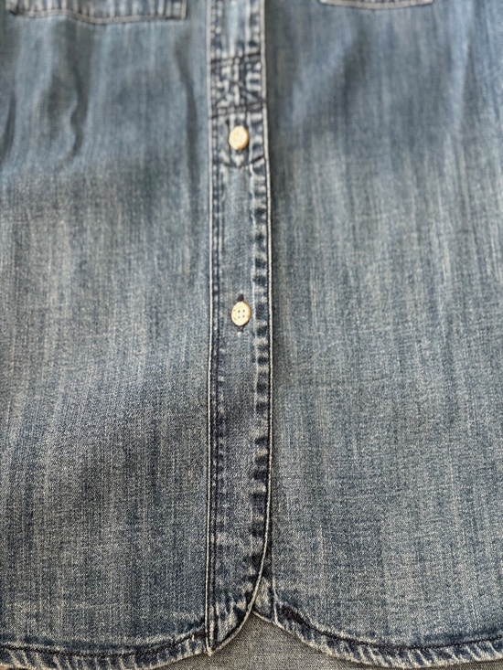 Blue Button Down Top- Madewell - Picture 3 of 8